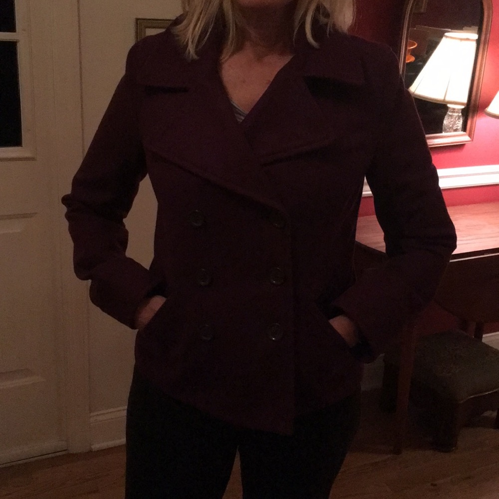 Purple pea coat